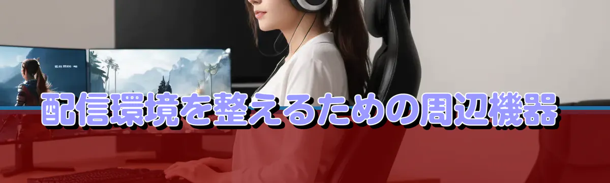 配信環境を整えるための周辺機器