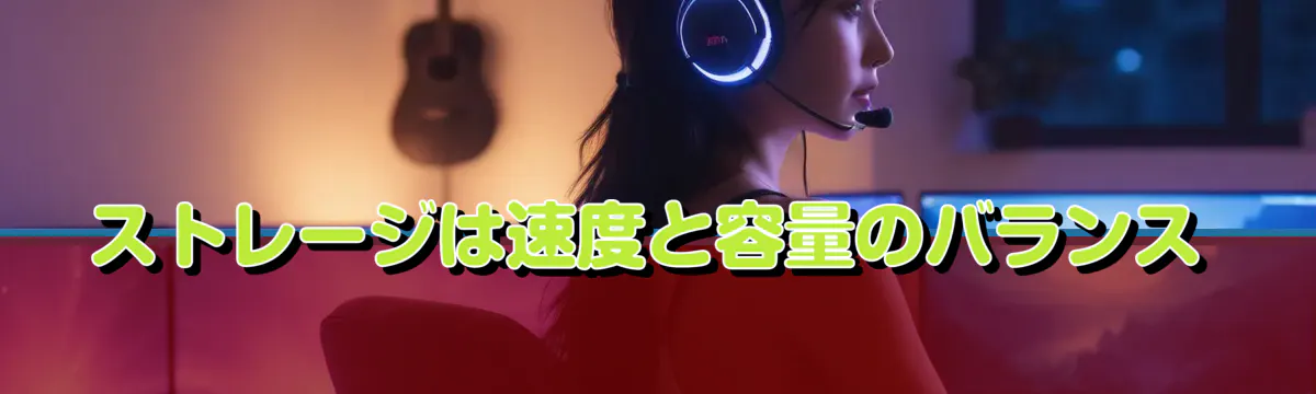 ストレージは速度と容量のバランス