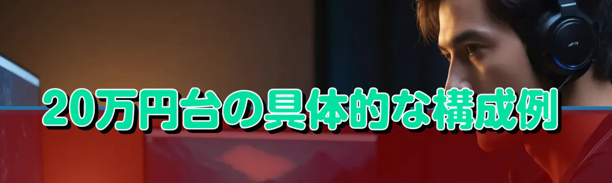 20万円台の具体的な構成例