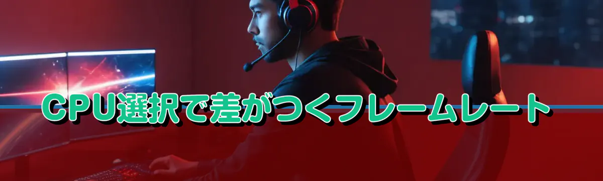 CPU選択で差がつくフレームレート