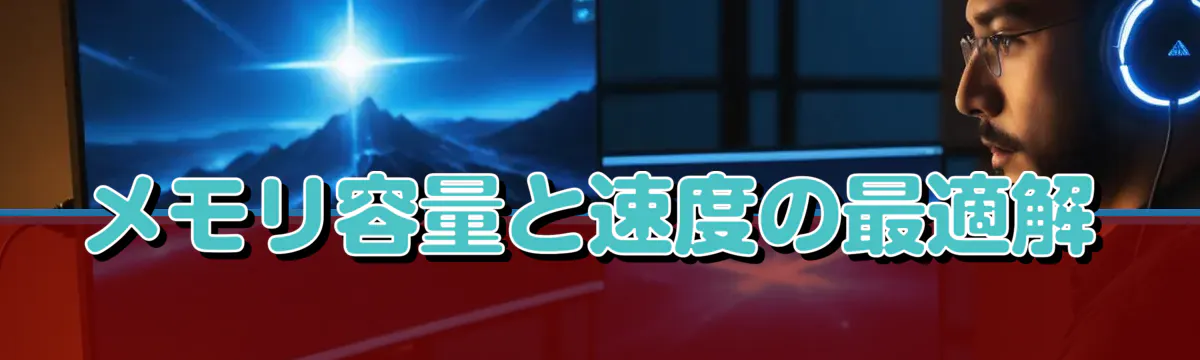 メモリ容量と速度の最適解