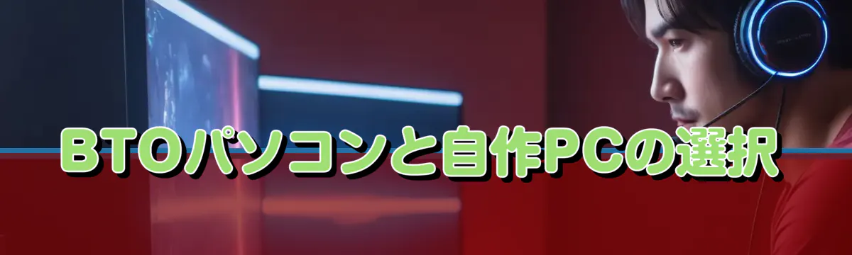 BTOパソコンと自作PCの選択
