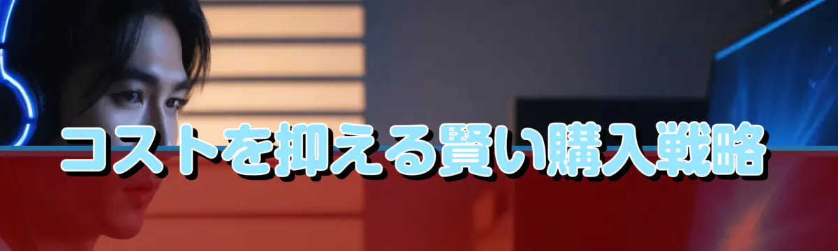 コストを抑える賢い購入戦略