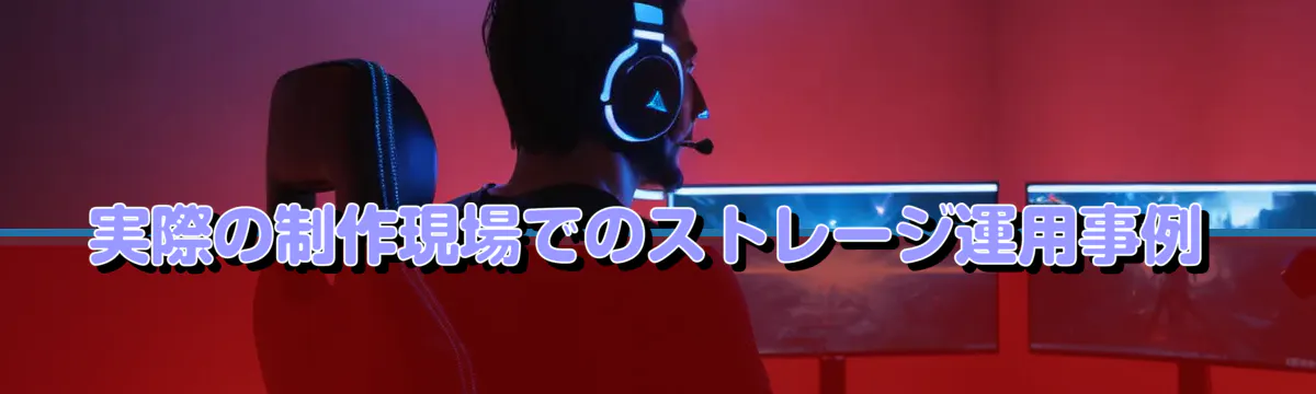 実際の制作現場でのストレージ運用事例