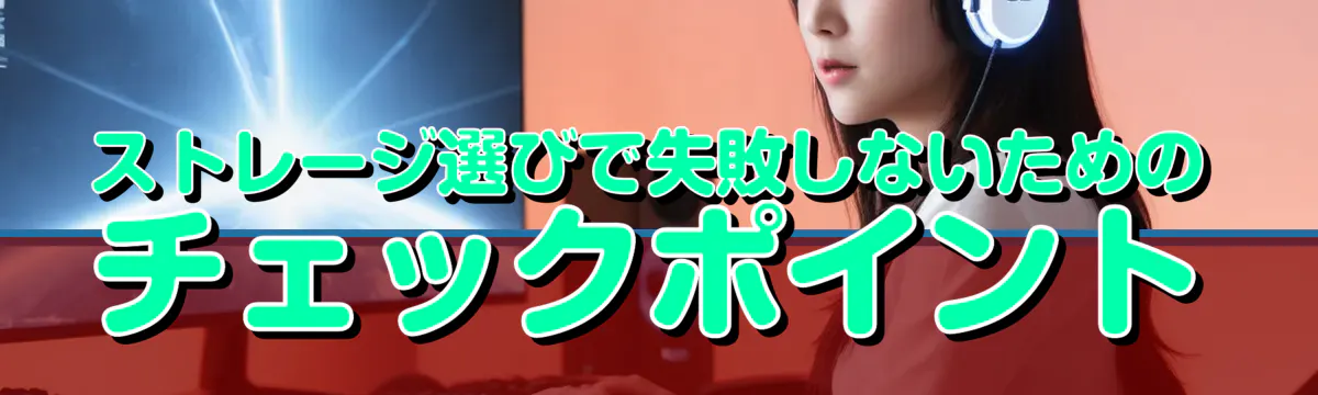 ストレージ選びで失敗しないためのチェックポイント