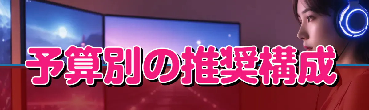 予算別の推奨構成