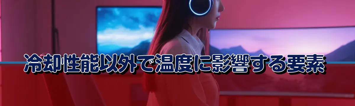 冷却性能以外で温度に影響する要素