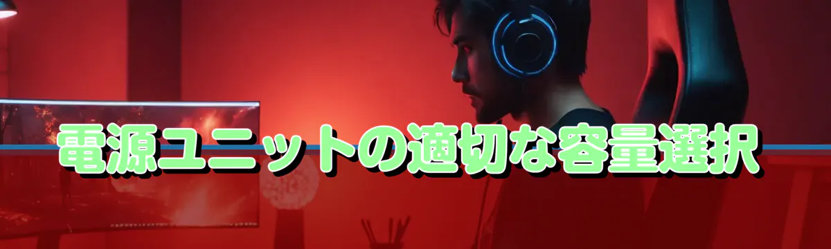 電源ユニットの適切な容量選択