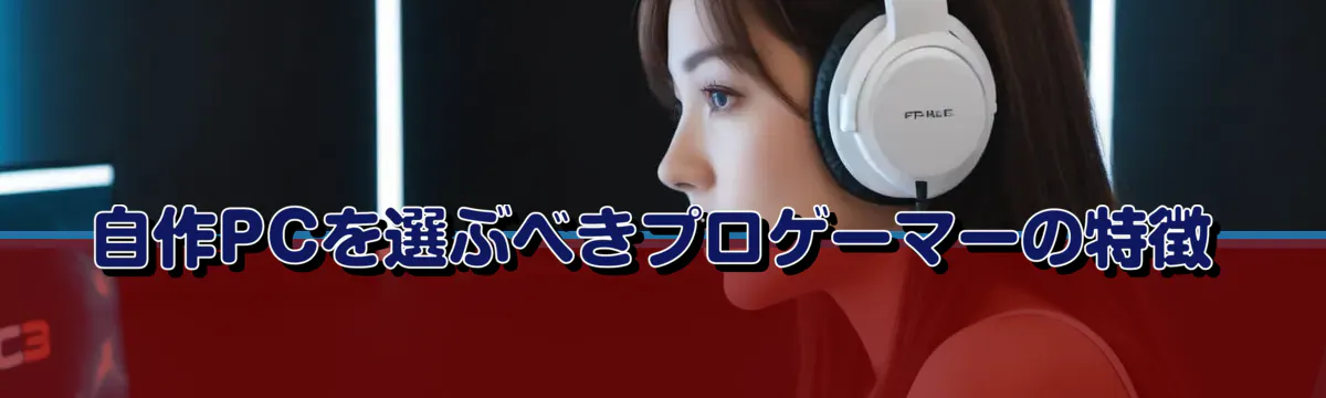 自作PCを選ぶべきプロゲーマーの特徴