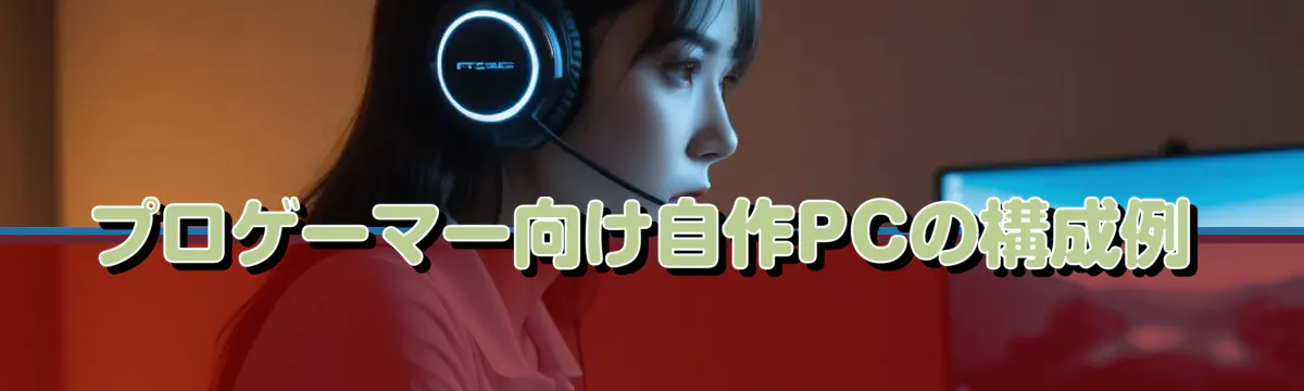 プロゲーマー向け自作PCの構成例