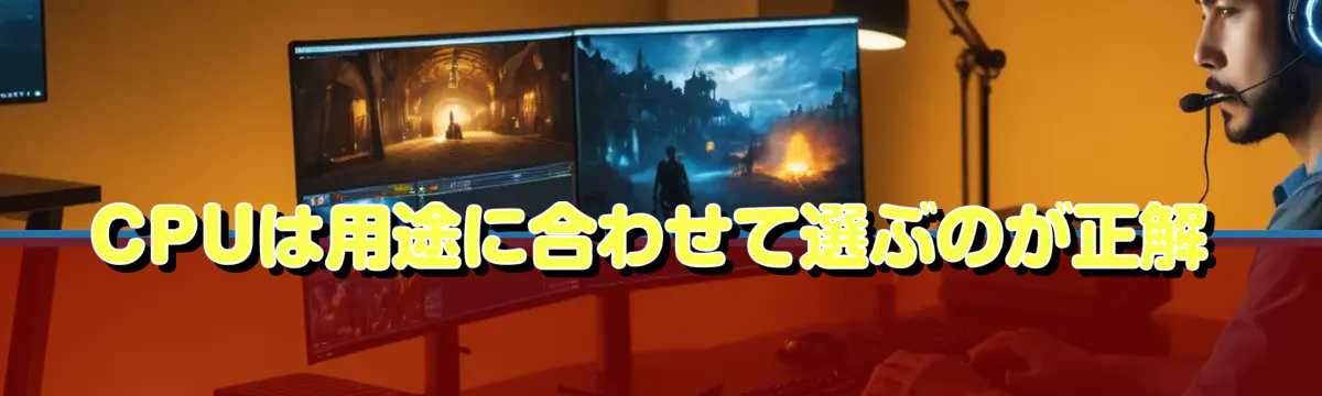 CPUは用途に合わせて選ぶのが正解