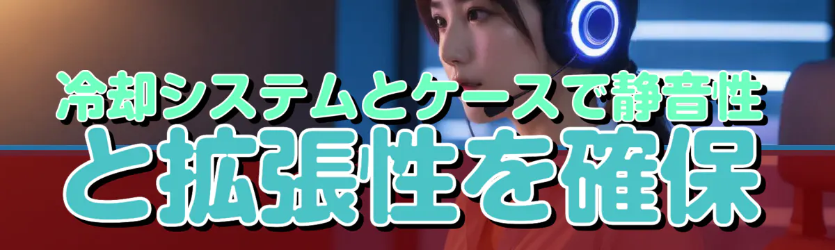 冷却システムとケースで静音性と拡張性を確保