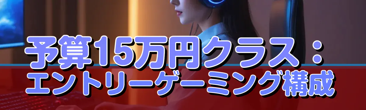 予算15万円クラス：エントリーゲーミング構成