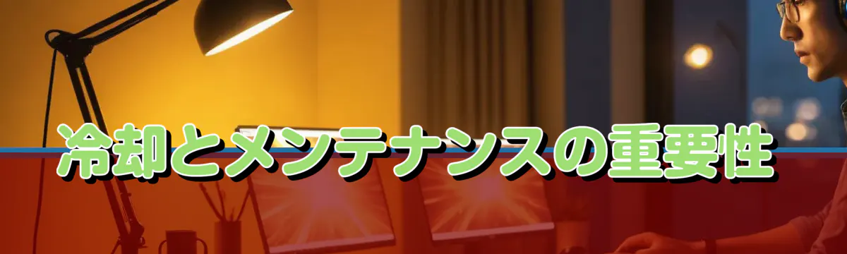 冷却とメンテナンスの重要性