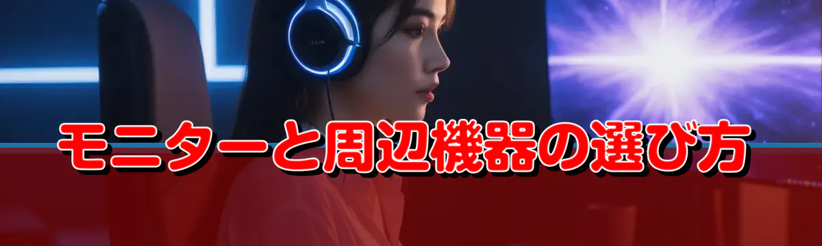 モニターと周辺機器の選び方