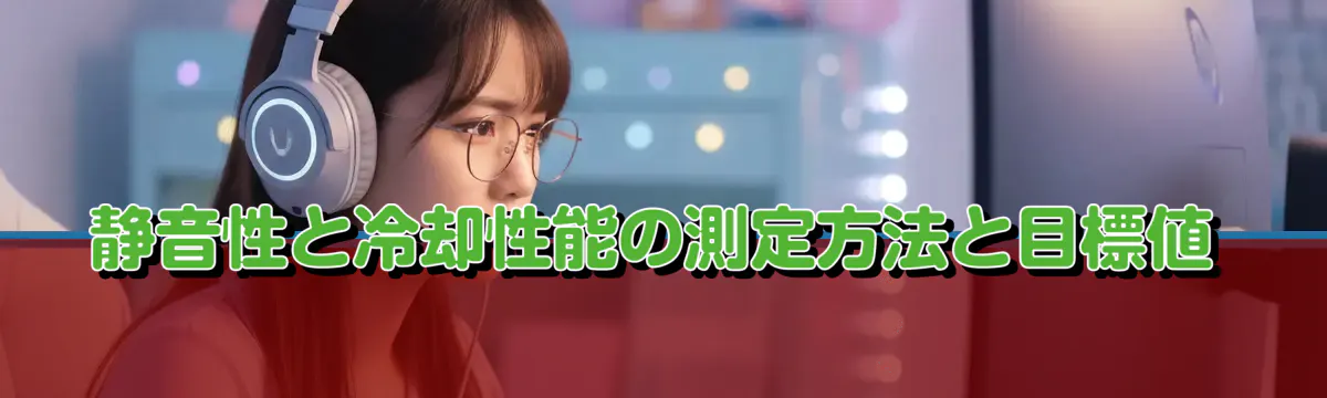 静音性と冷却性能の測定方法と目標値