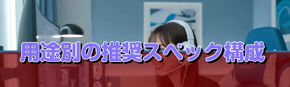 用途別の推奨スペック構成