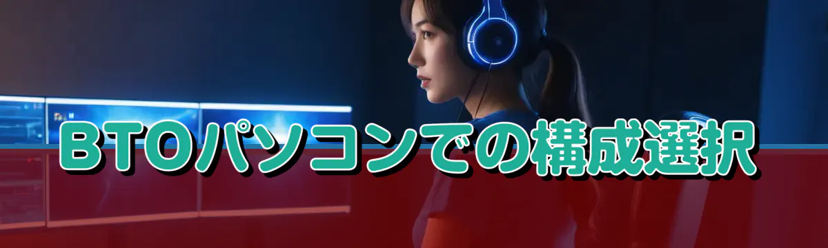 BTOパソコンでの構成選択