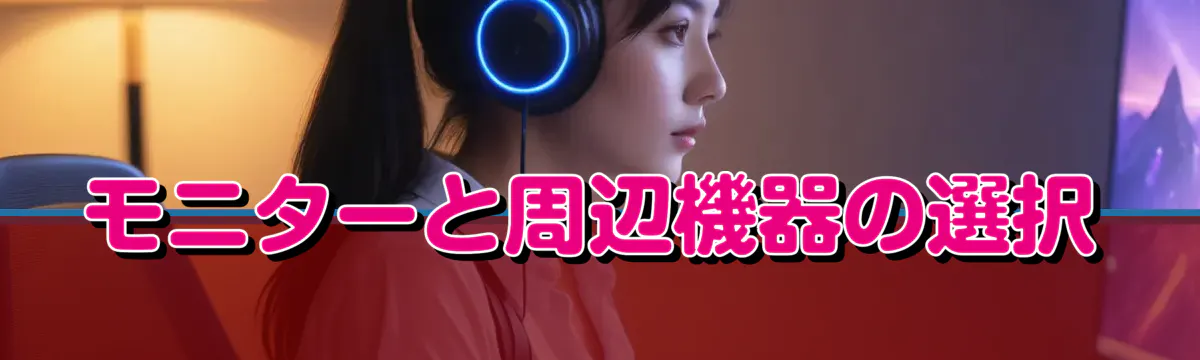 モニターと周辺機器の選択