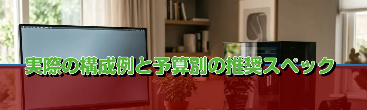 実際の構成例と予算別の推奨スペック