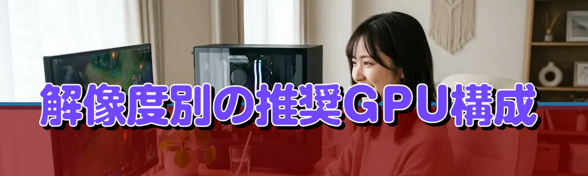 解像度別の推奨GPU構成