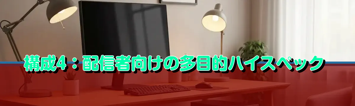構成4:配信者向けの多目的ハイスペック