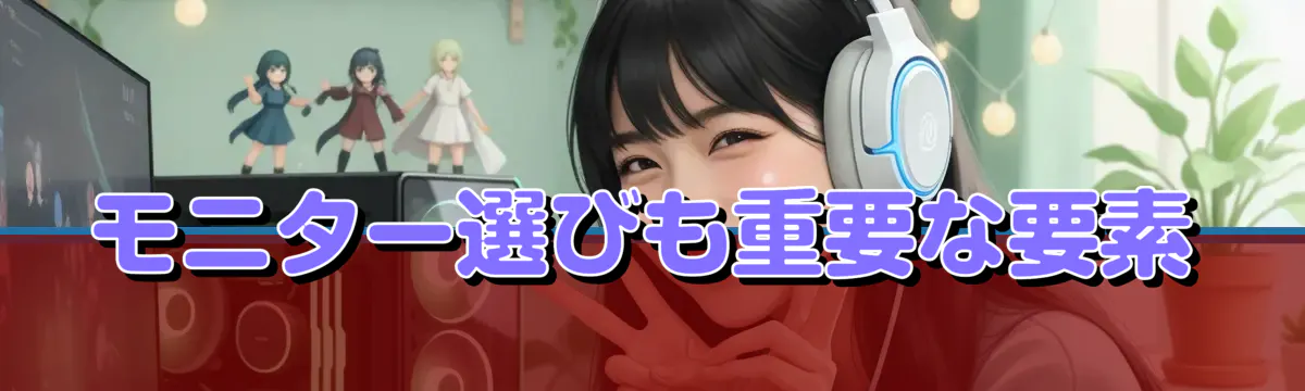 モニター選びも重要な要素