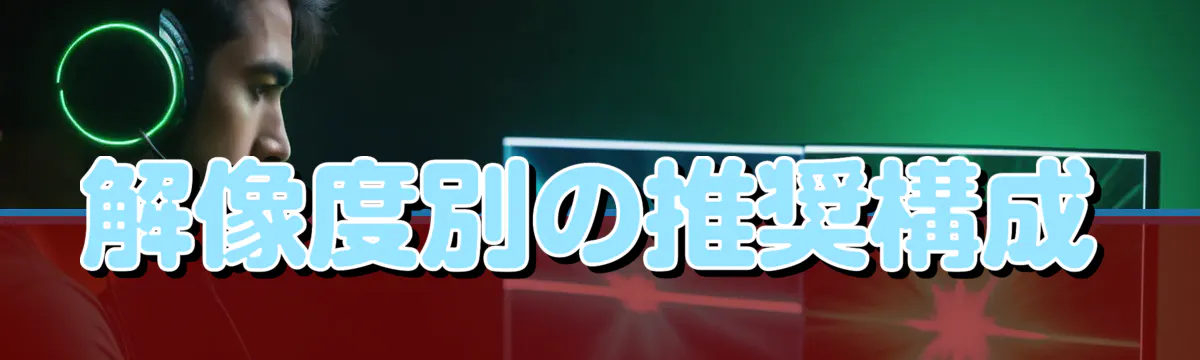 解像度別の推奨構成