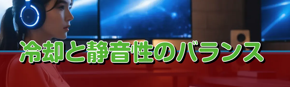 冷却と静音性のバランス