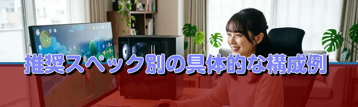 推奨スペック別の具体的な構成例