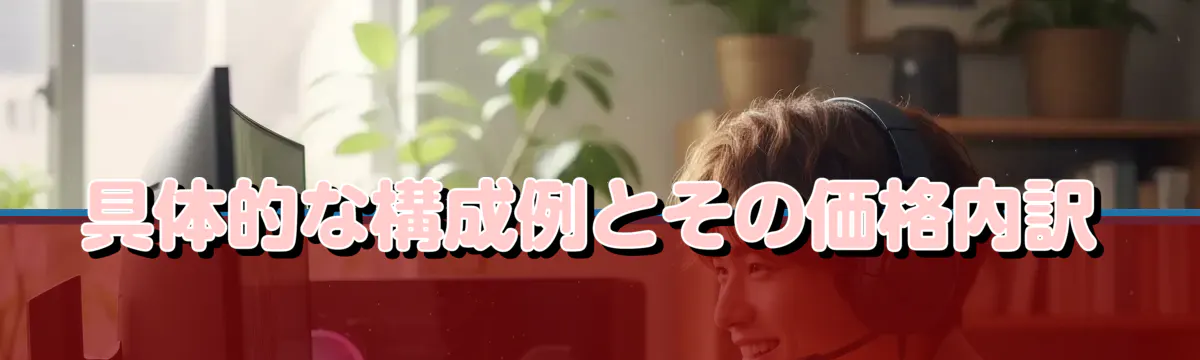 具体的な構成例とその価格内訳