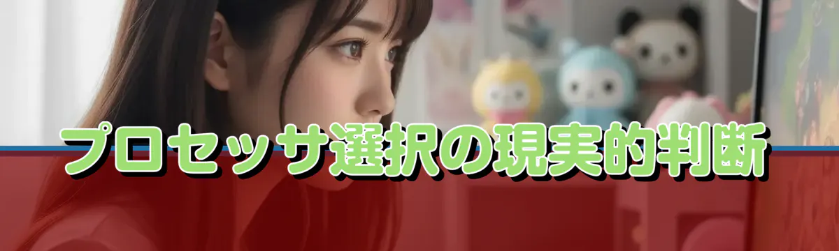 プロセッサ選択の現実的判断