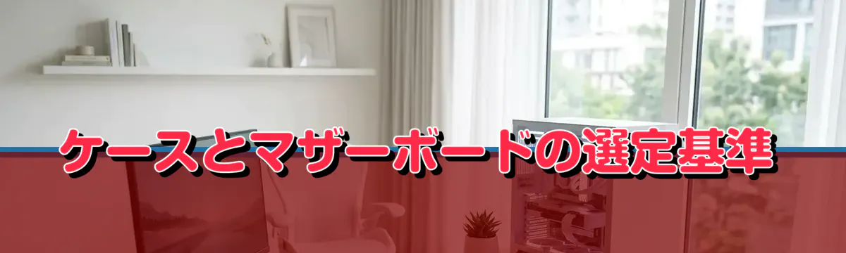 ケースとマザーボードの選定基準