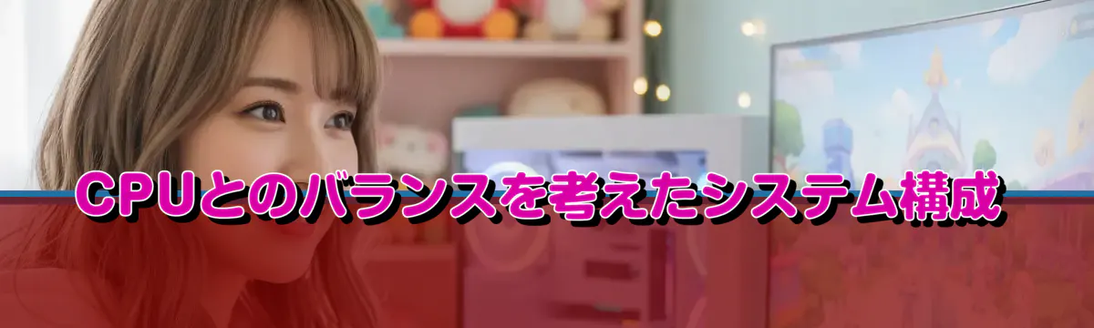 CPUとのバランスを考えたシステム構成