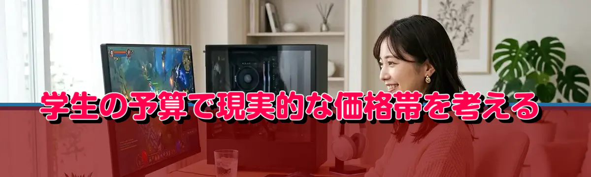 学生の予算で現実的な価格帯を考える