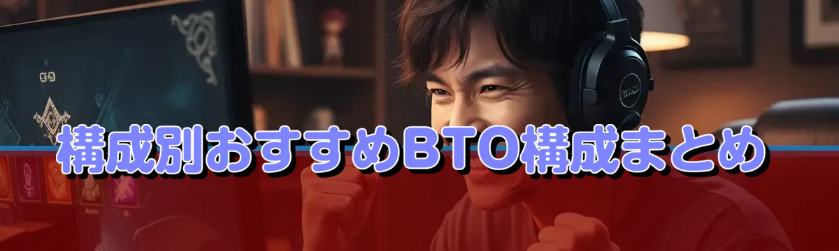 構成別おすすめBTO構成まとめ