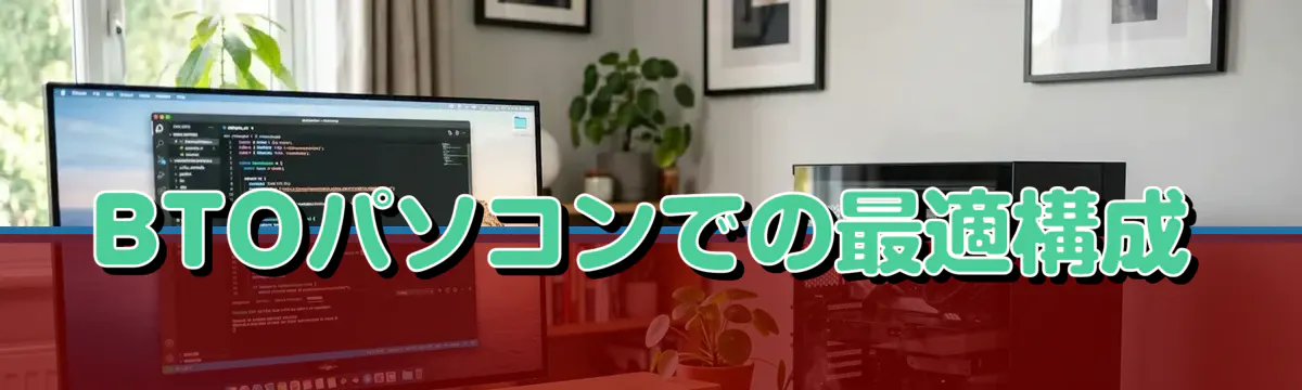BTOパソコンでの最適構成