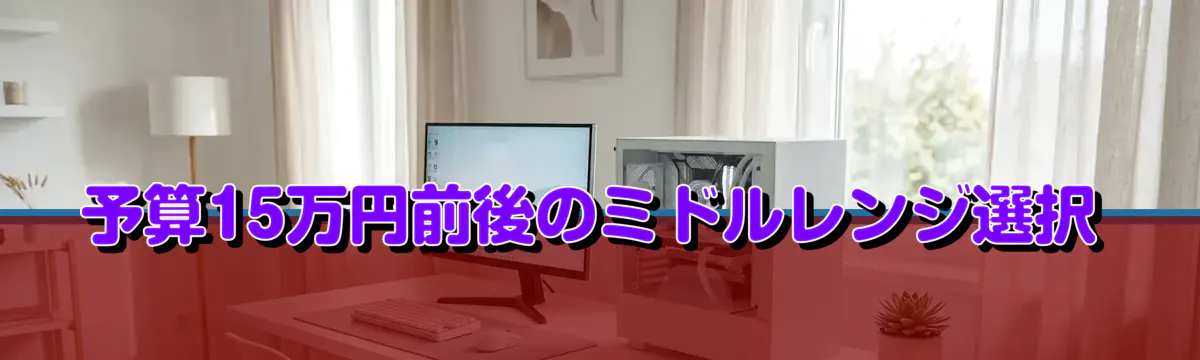 予算15万円前後のミドルレンジ選択