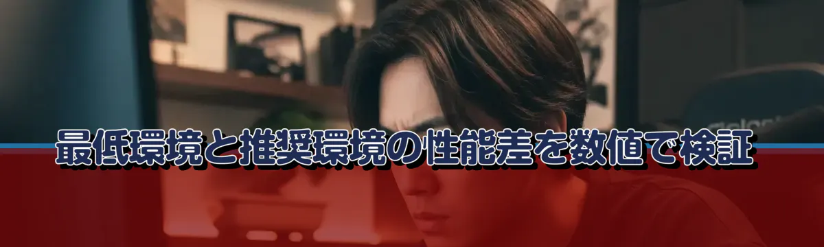 最低環境と推奨環境の性能差を数値で検証
