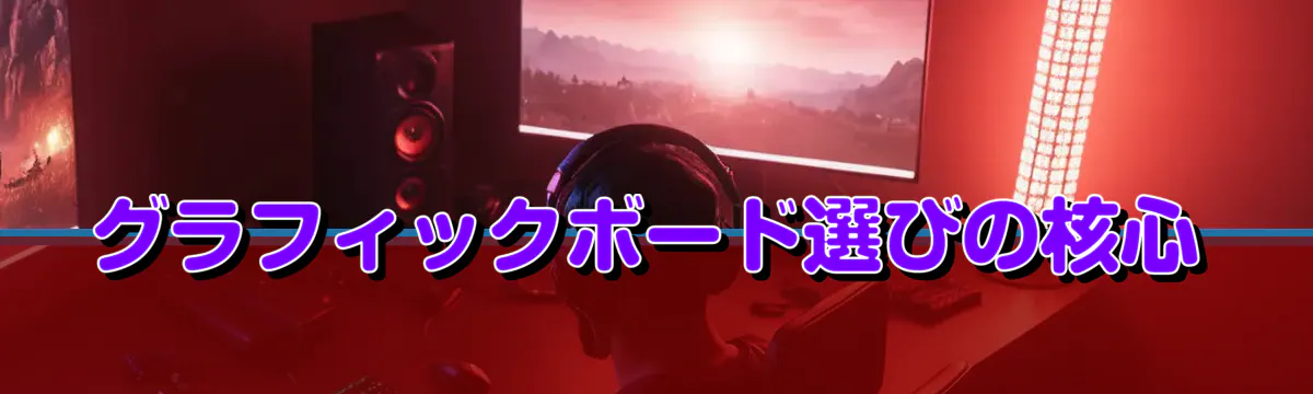 グラフィックボード選びの核心
