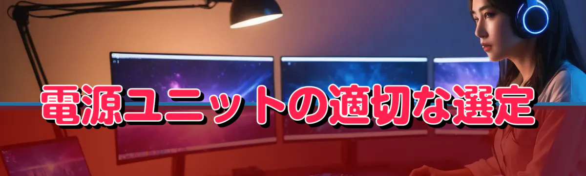 電源ユニットの適切な選定