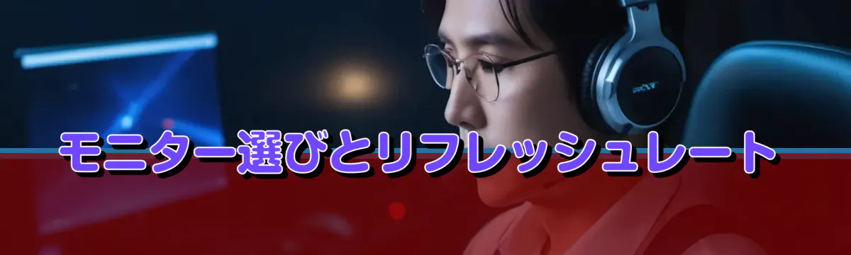 モニター選びとリフレッシュレート