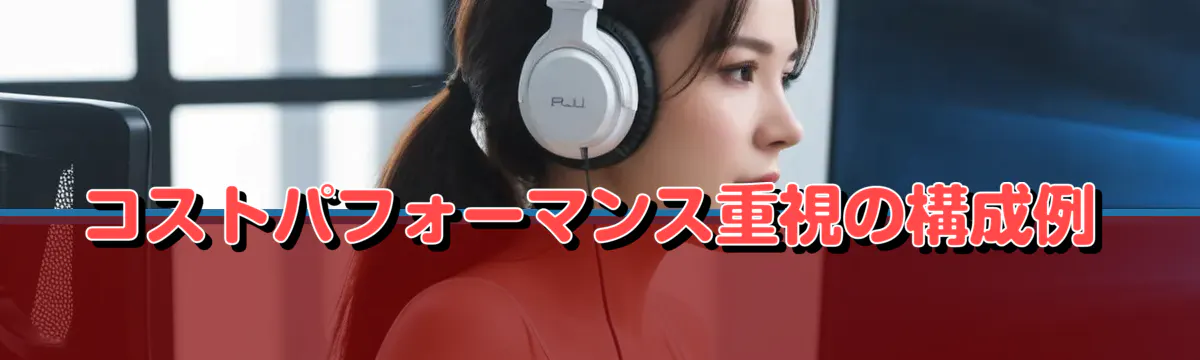 コストパフォーマンス重視の構成例