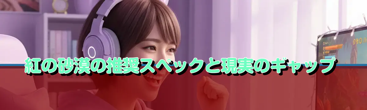 紅の砂漠の推奨スペックと現実のギャップ