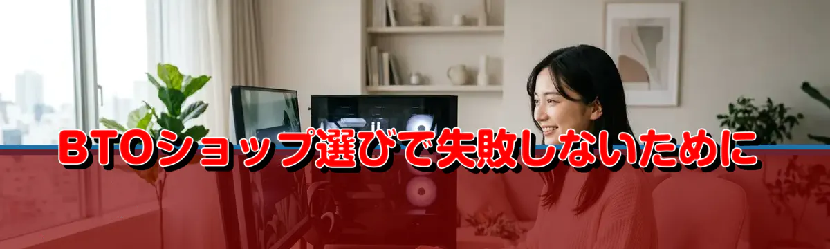 BTOショップ選びで失敗しないために