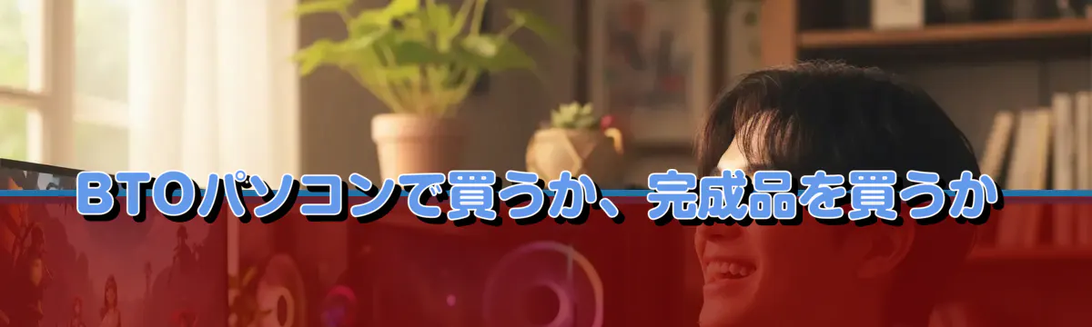 BTOパソコンで買うか、完成品を買うか