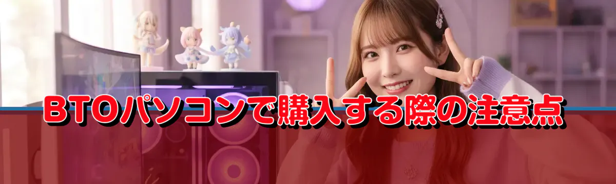 BTOパソコンで購入する際の注意点