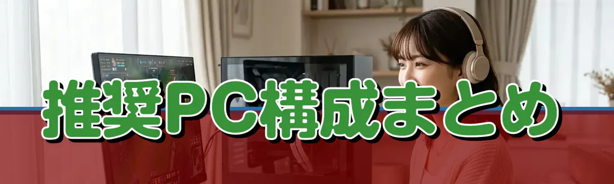 推奨PC構成まとめ