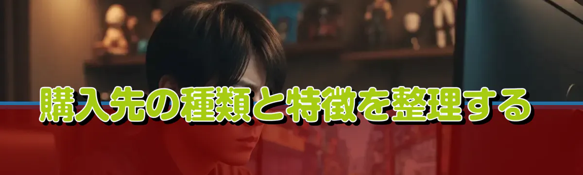 購入先の種類と特徴を整理する