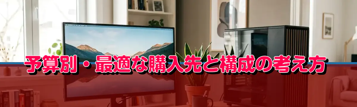 予算別・最適な購入先と構成の考え方